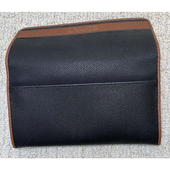 VTG Esprit Black Brown Faux Leather Bi-Fold Wallet NOS 7.5 x 4" NEW - Picture 6 of 7